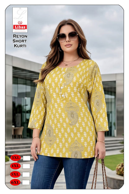 Zumbo Size 2306 Amiti Reyon Short Kurtis Wholesaler India