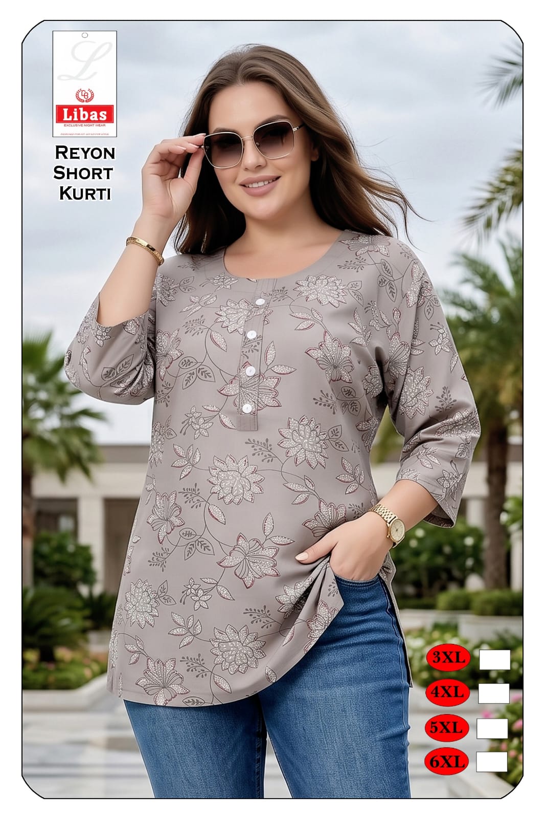 Zumbo Size 2306 Amiti Reyon Short Kurtis Wholesaler India