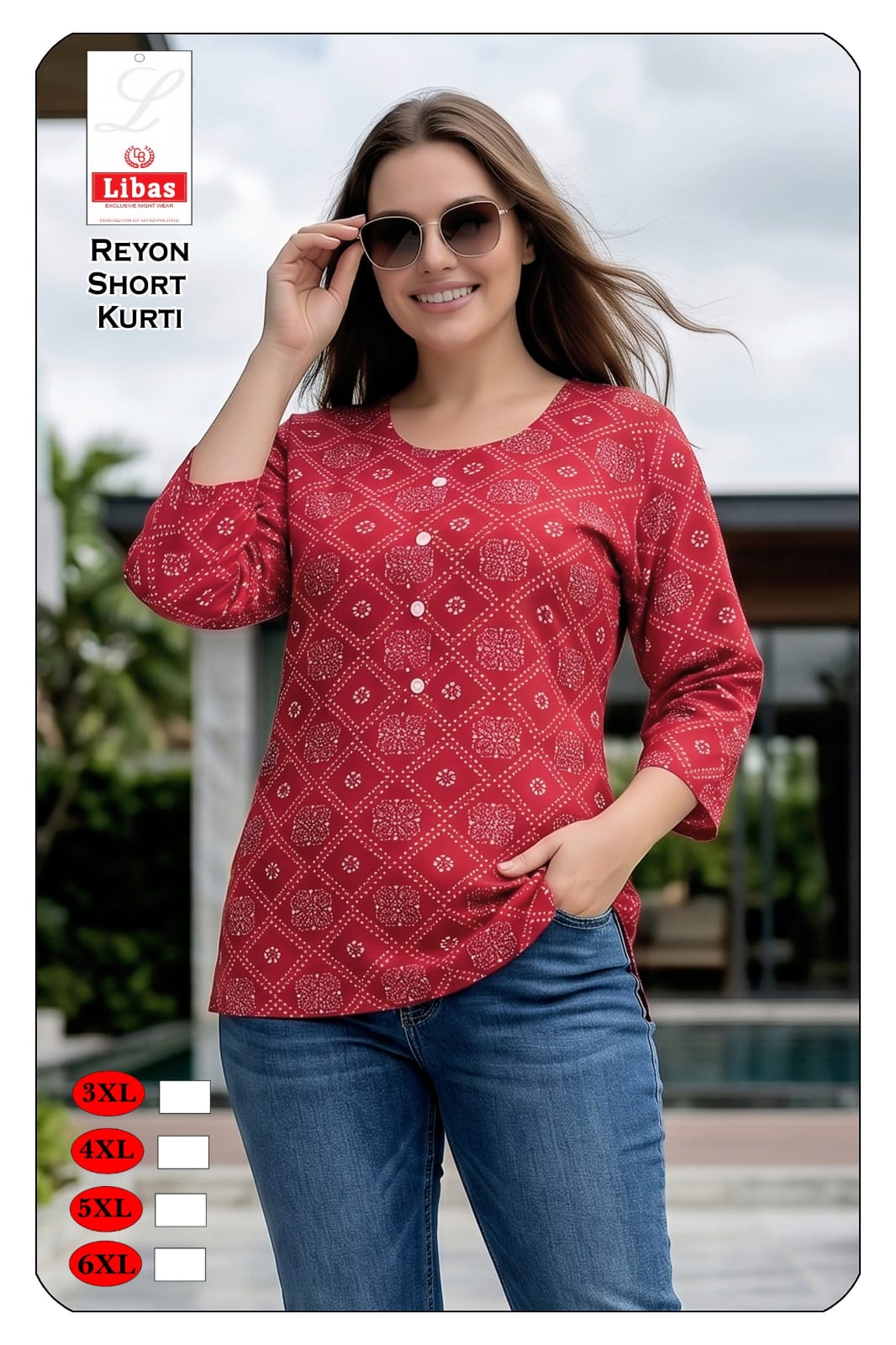 Zumbo Size 2306 Amiti Reyon Short Kurtis Wholesaler India