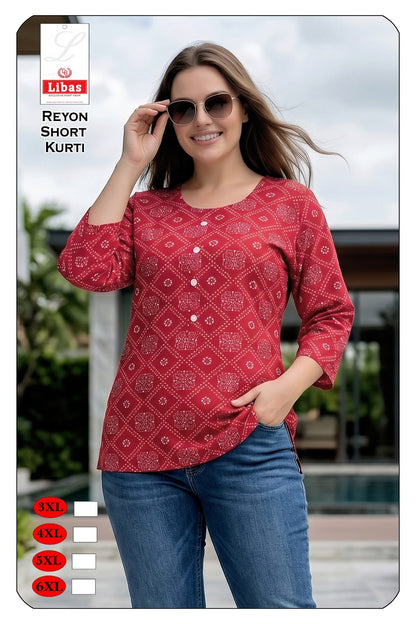 Zumbo Size 2306 Amiti Reyon Short Kurtis Wholesaler India