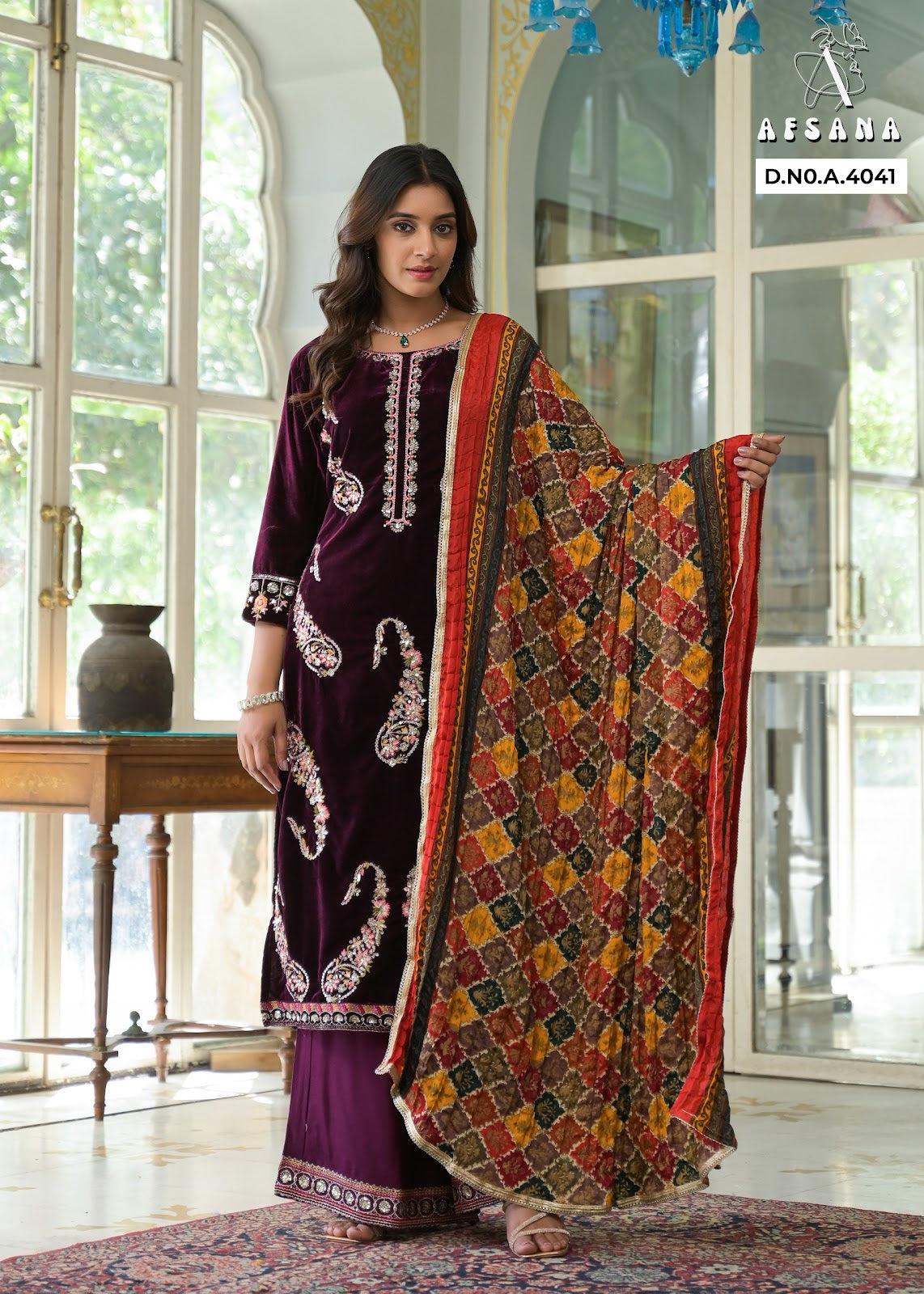 Zunaira Afsana Readymade Velvet Suits Manufacturer Ahmedabad