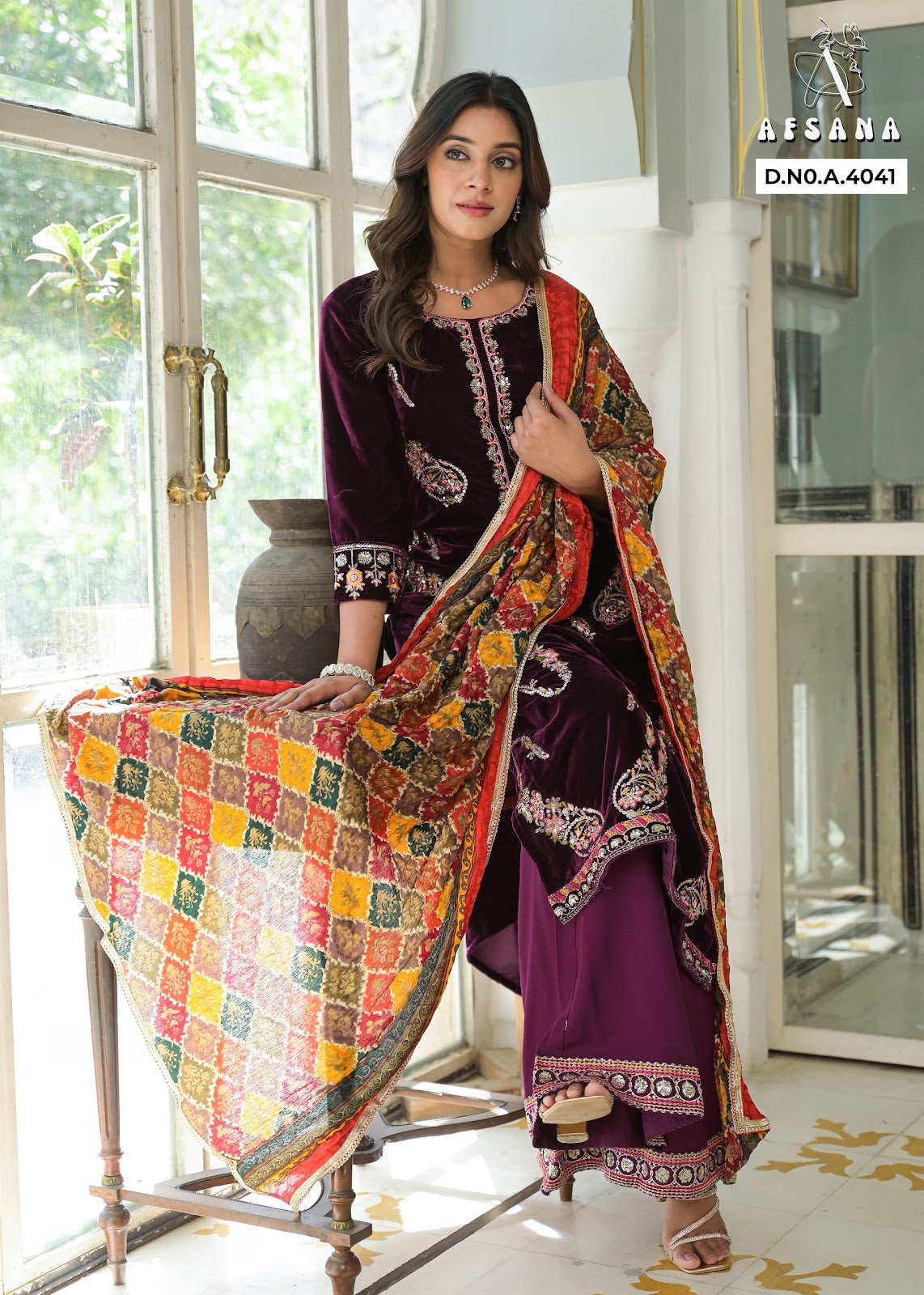 Zunaira Afsana Readymade Velvet Suits Manufacturer Ahmedabad