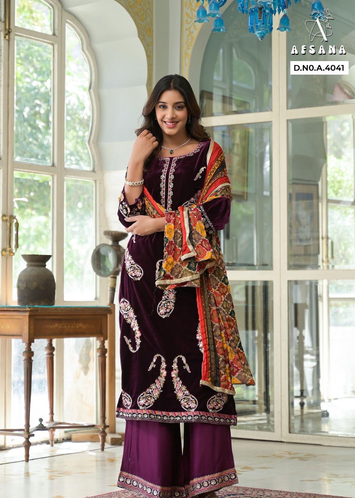 Zunaira Afsana Readymade Velvet Suits Manufacturer Ahmedabad