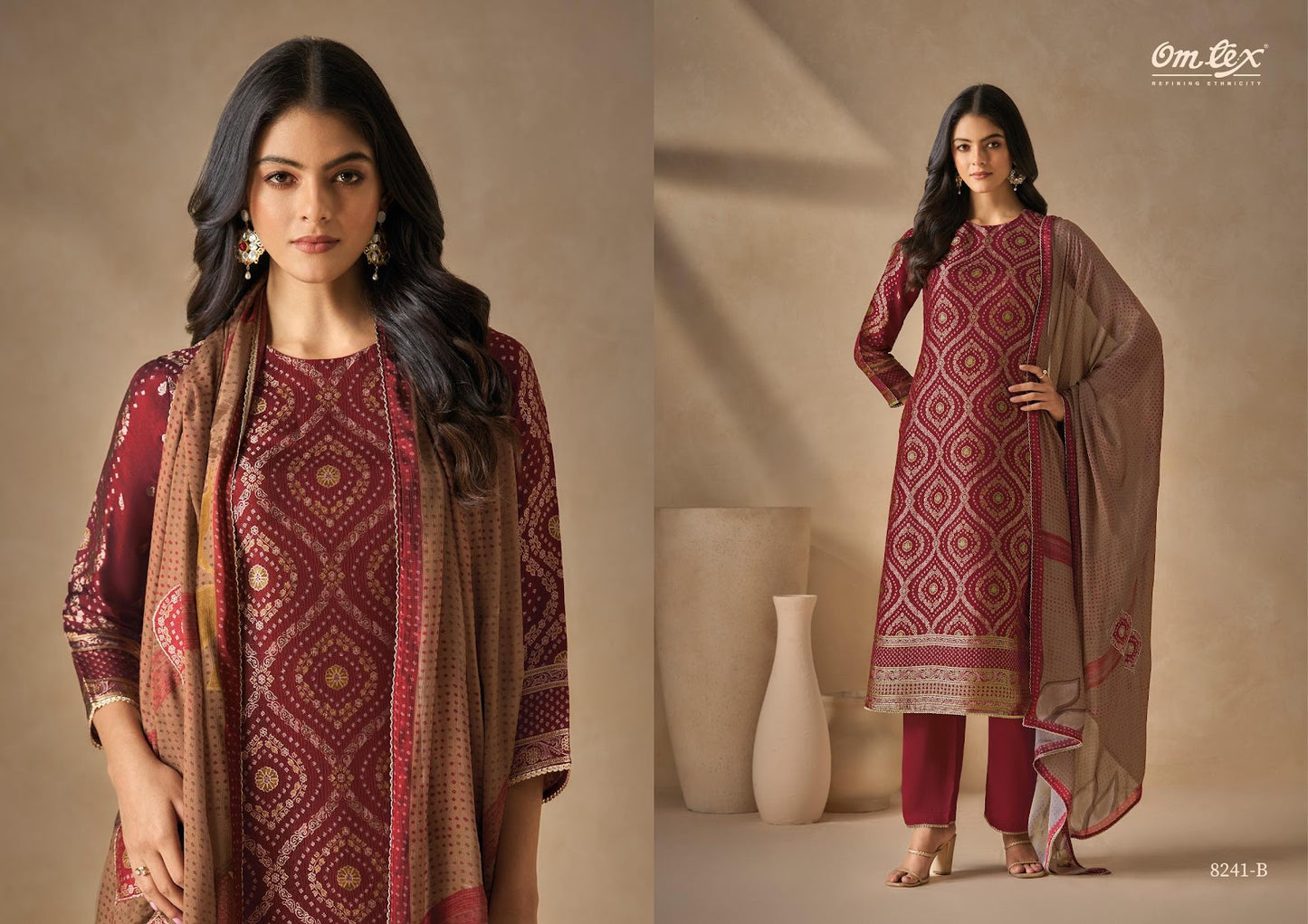 Zunaira Omtex Silk Pant Style Suits Wholesaler Gujarat