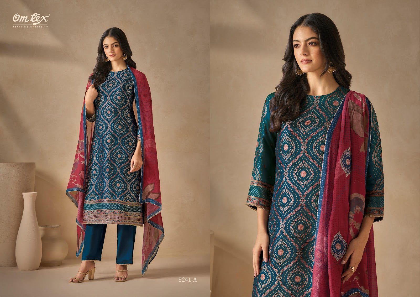 Zunaira Omtex Silk Pant Style Suits Wholesaler Gujarat