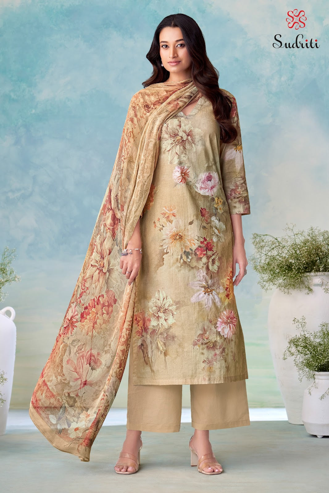 Zunaira Sudriti Sahiba Pure Cotton Pant Style Suits Wholesale