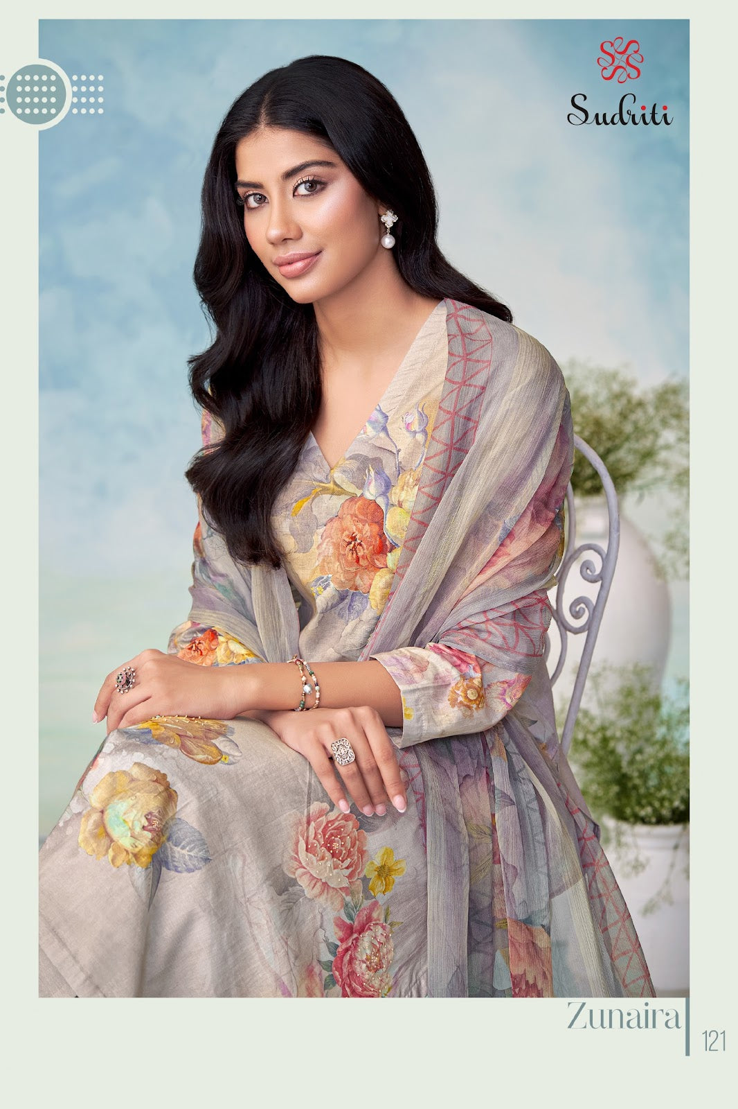 Zunaira Sudriti Sahiba Pure Cotton Pant Style Suits Wholesale