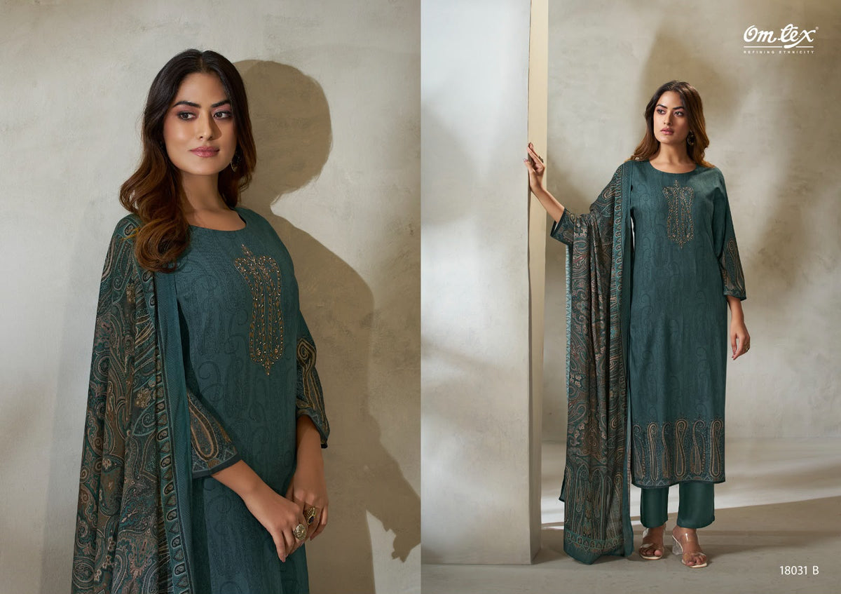 Zuni Omtex Pashmina Suits Wholesale Price