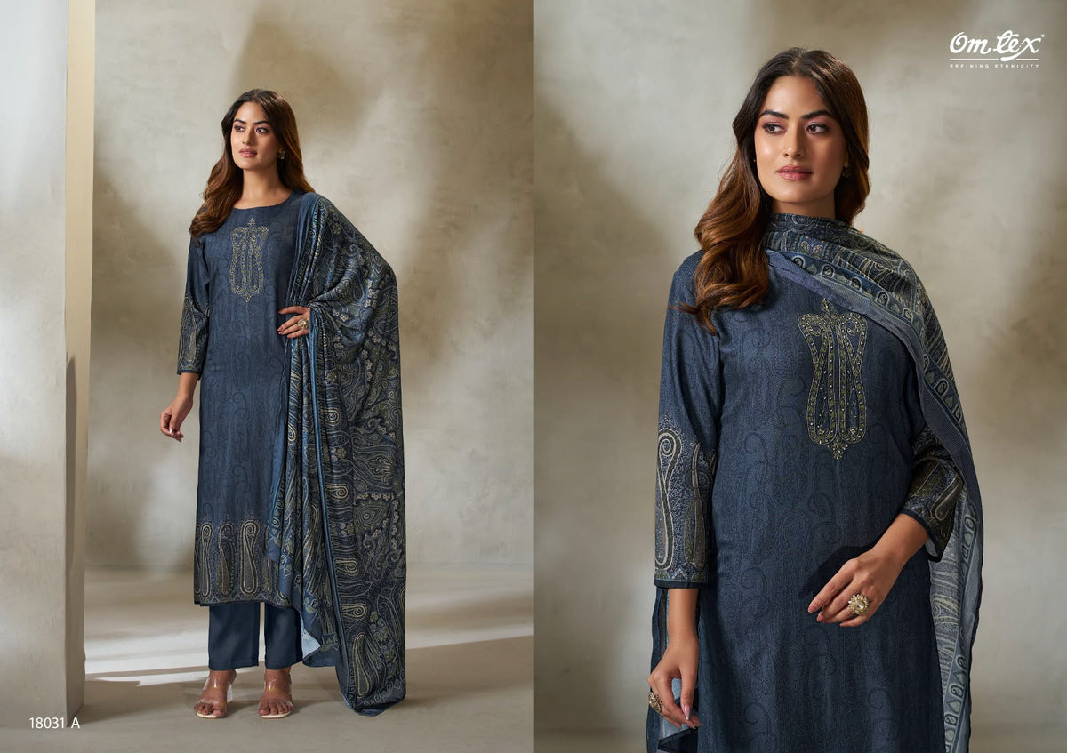 Zuni Omtex Pashmina Suits Wholesale Price