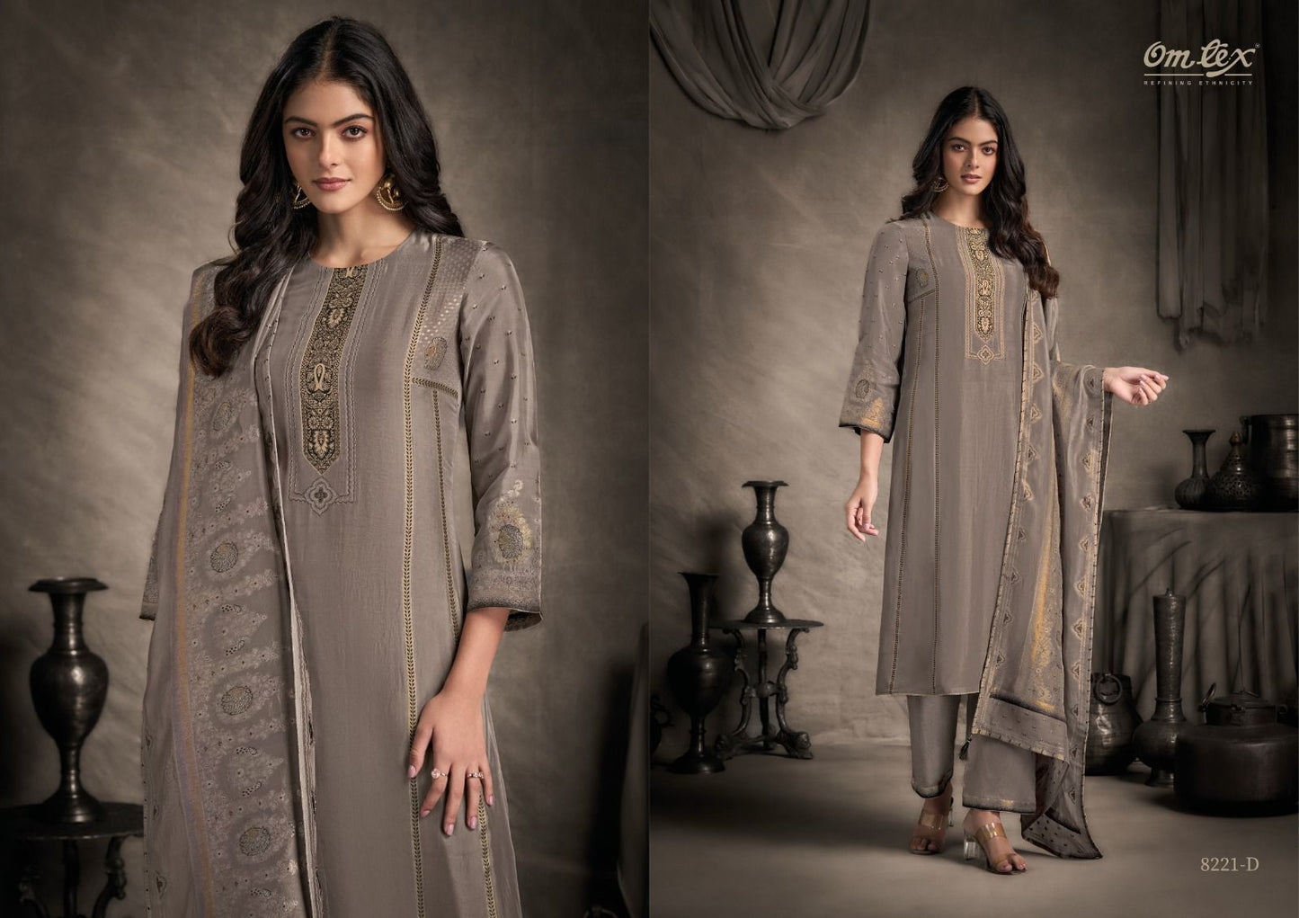 Zunishka Omtex Silk Pant Style Suits Exporter