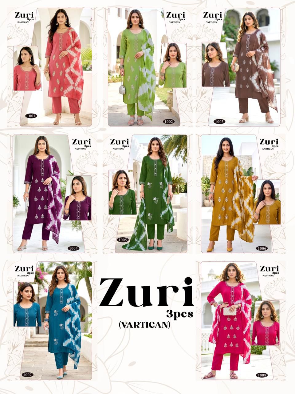 Zuri Malviken Vertican Readymade Pant Style Suits Exporter