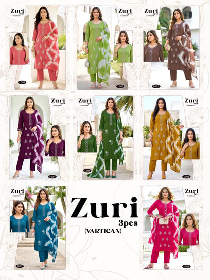Zuri Malviken Vertican Readymade Pant Style Suits Exporter