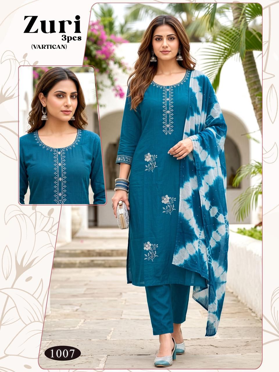 Zuri Malviken Vertican Readymade Pant Style Suits Exporter