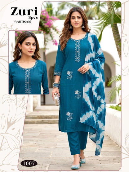 Zuri Malviken Vertican Readymade Pant Style Suits Exporter