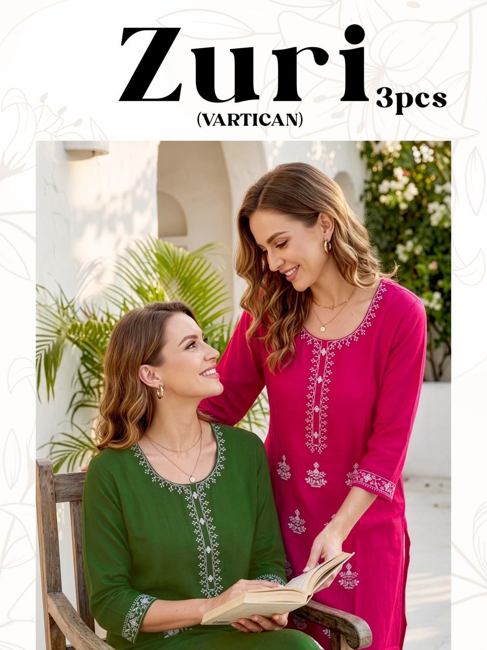 Zuri Malviken Vertican Readymade Pant Style Suits Exporter