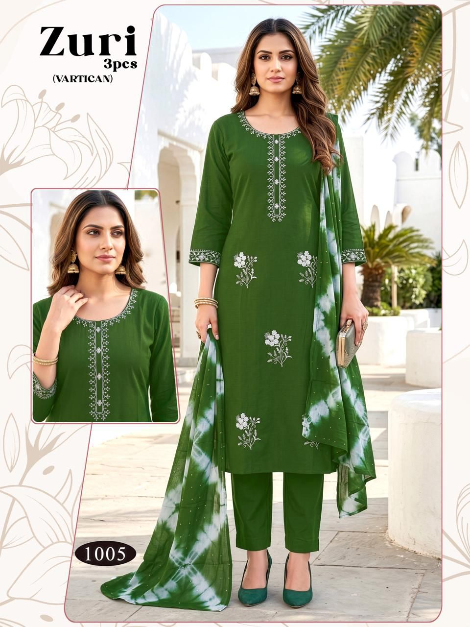 Zuri Malviken Vertican Readymade Pant Style Suits Exporter