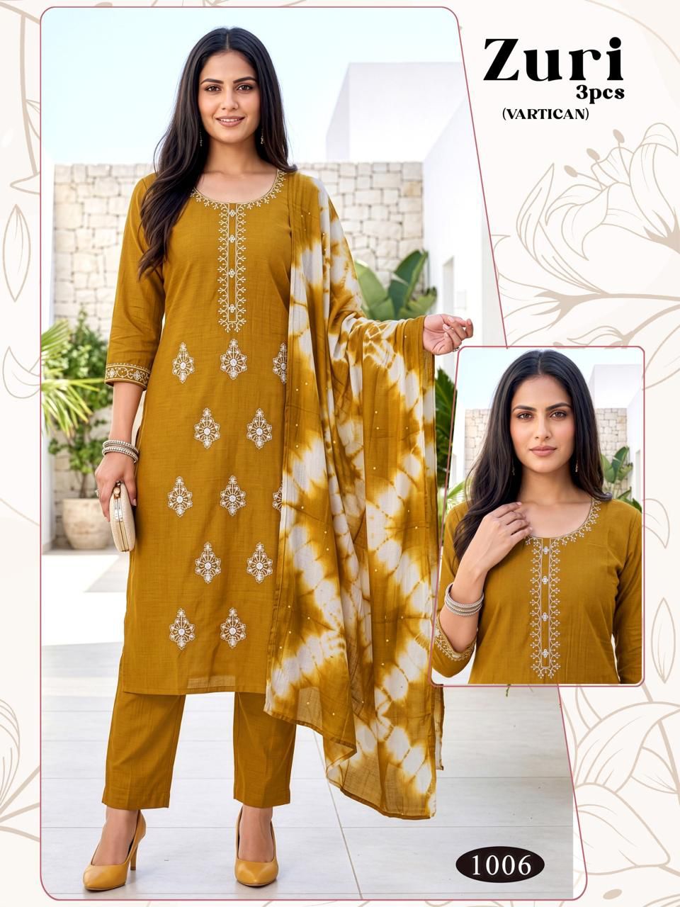 Zuri Malviken Vertican Readymade Pant Style Suits Exporter