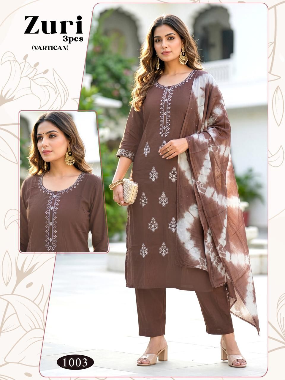 Zuri Malviken Vertican Readymade Pant Style Suits Exporter
