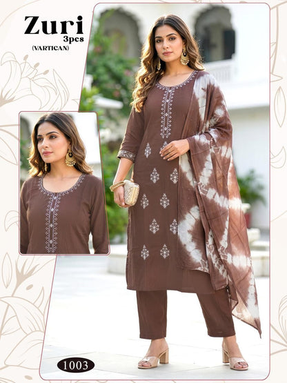 Zuri Malviken Vertican Readymade Pant Style Suits Exporter