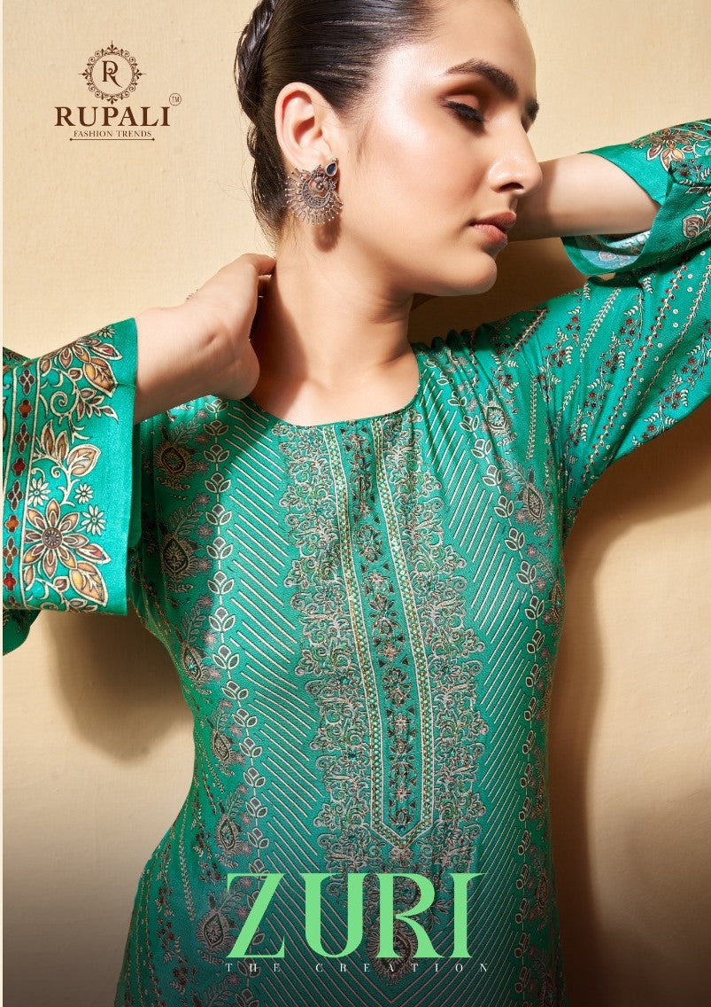 Zuri Rupali Viscose Muslin Pant Style Suits Supplier