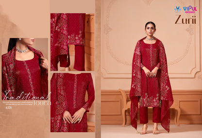 Zurii Vipul Martini Gold Pant Style Suits Manufacturer Ahmedabad
