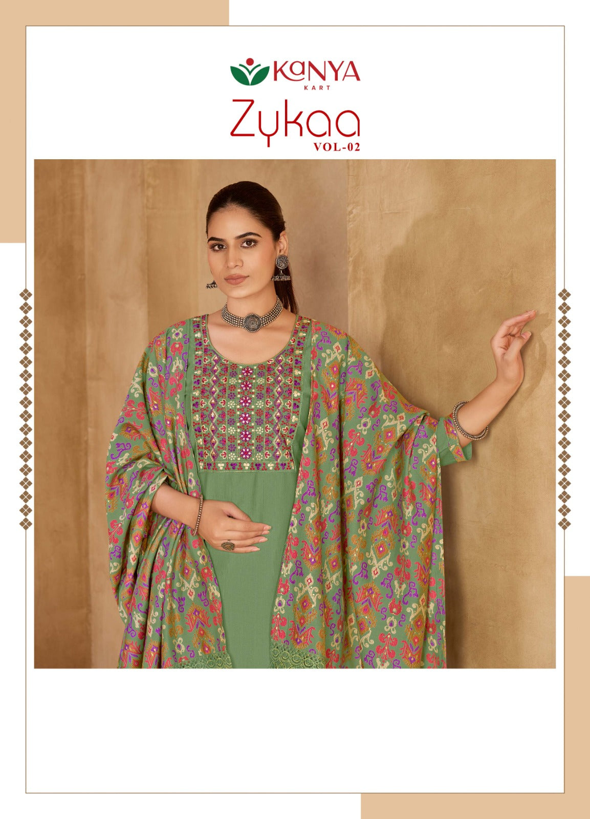 Zykaa Vol 2 Kanya Kart Vertican Readymade Pant Style Suits Wholesale Rate