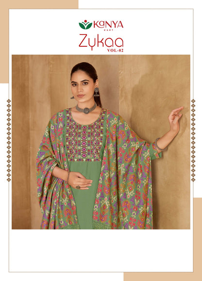 Zykaa Vol 2 Kanya Kart Vertican Readymade Pant Style Suits Wholesale Rate