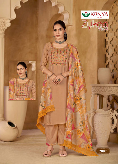 Zykaa Vol 2 Kanya Kart Vertican Readymade Pant Style Suits Wholesale Rate