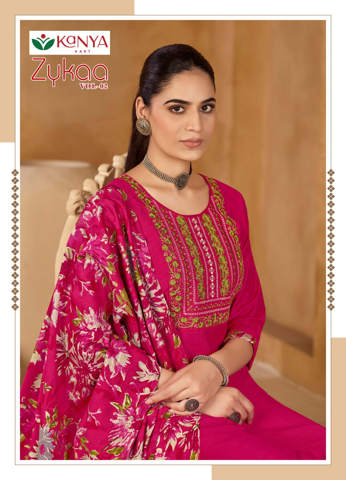 Zykaa Vol 2 Kanya Kart Vertican Readymade Pant Style Suits Wholesale Rate