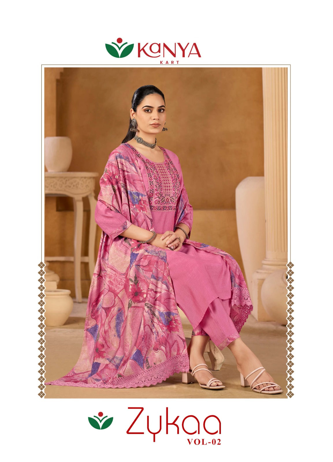 Zykaa Vol 2 Kanya Kart Vertican Readymade Pant Style Suits Wholesale Rate