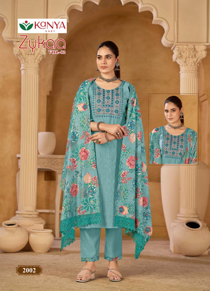 Zykaa Vol 2 Kanya Kart Vertican Readymade Pant Style Suits Wholesale Rate