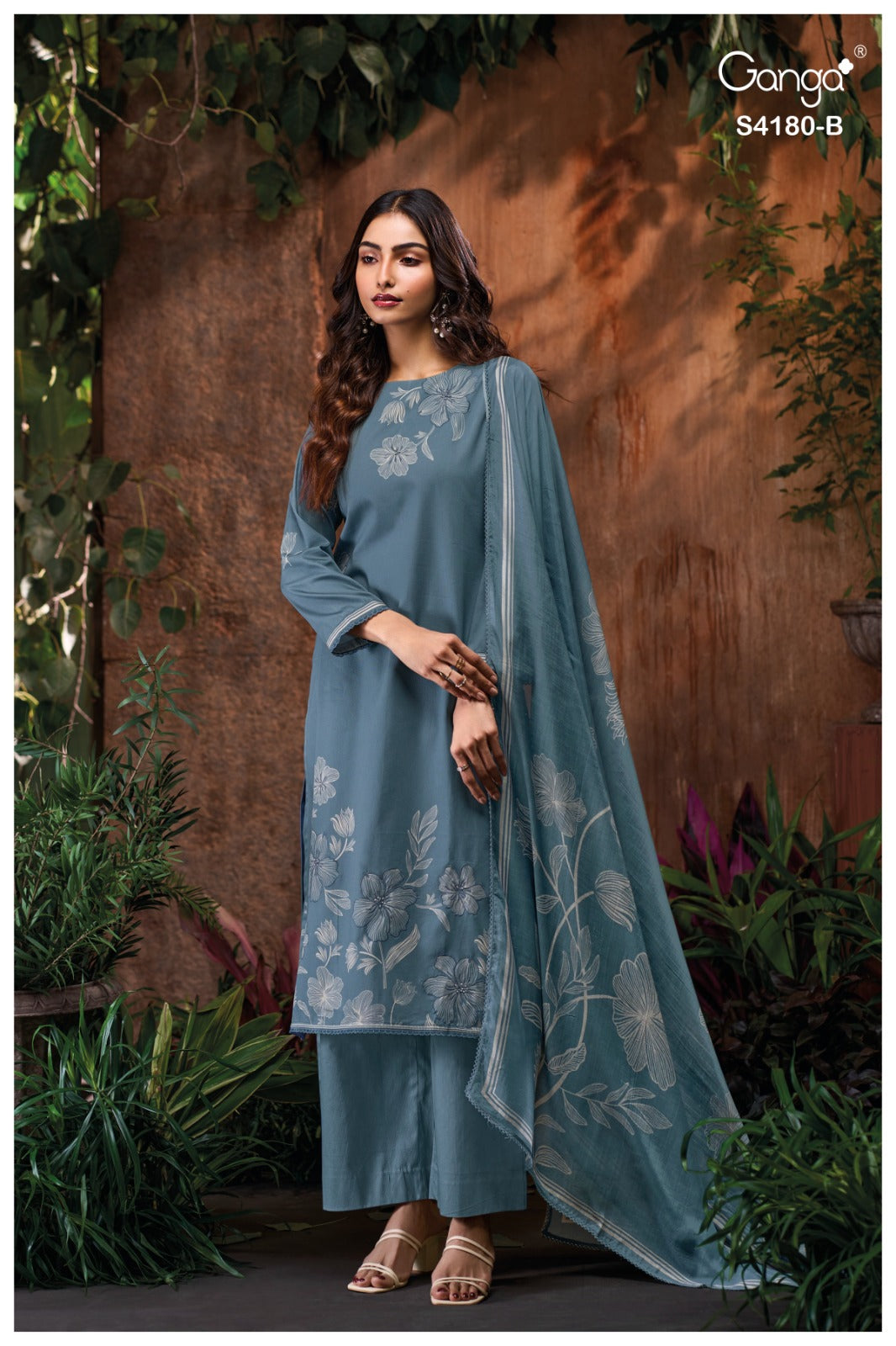 Zyla 4180 Ganga Plazzo Style Suits Wholesale Price