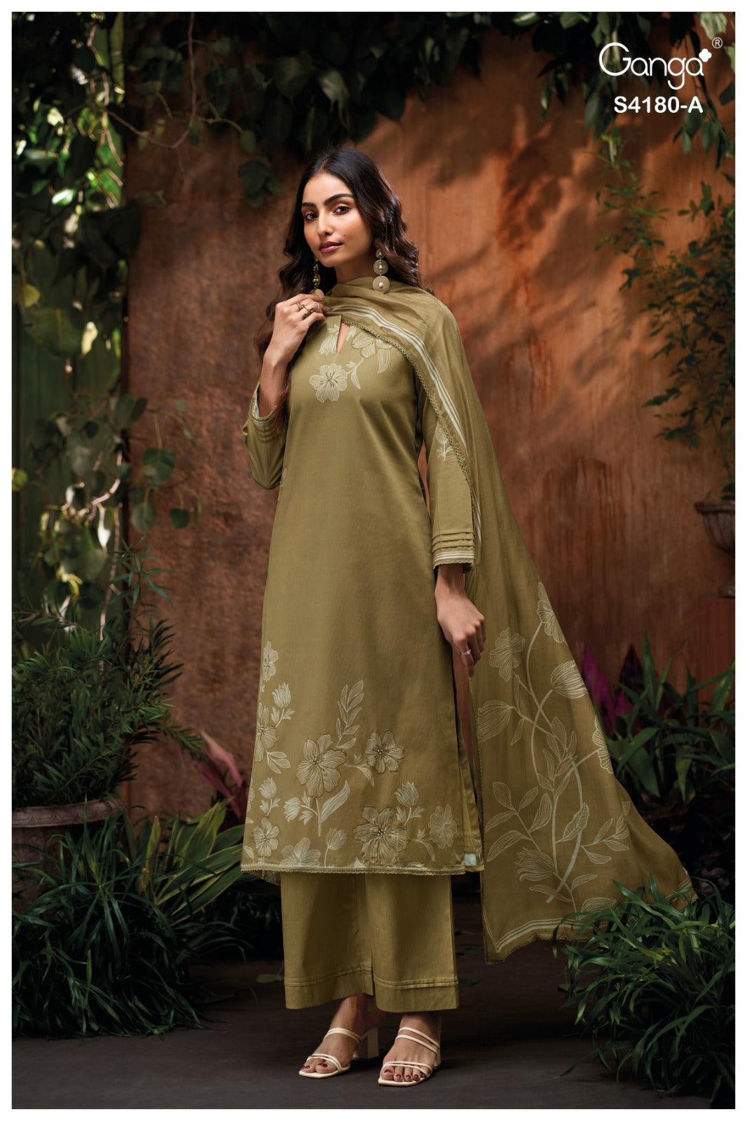 Zyla 4180 Ganga Plazzo Style Suits Wholesale Price