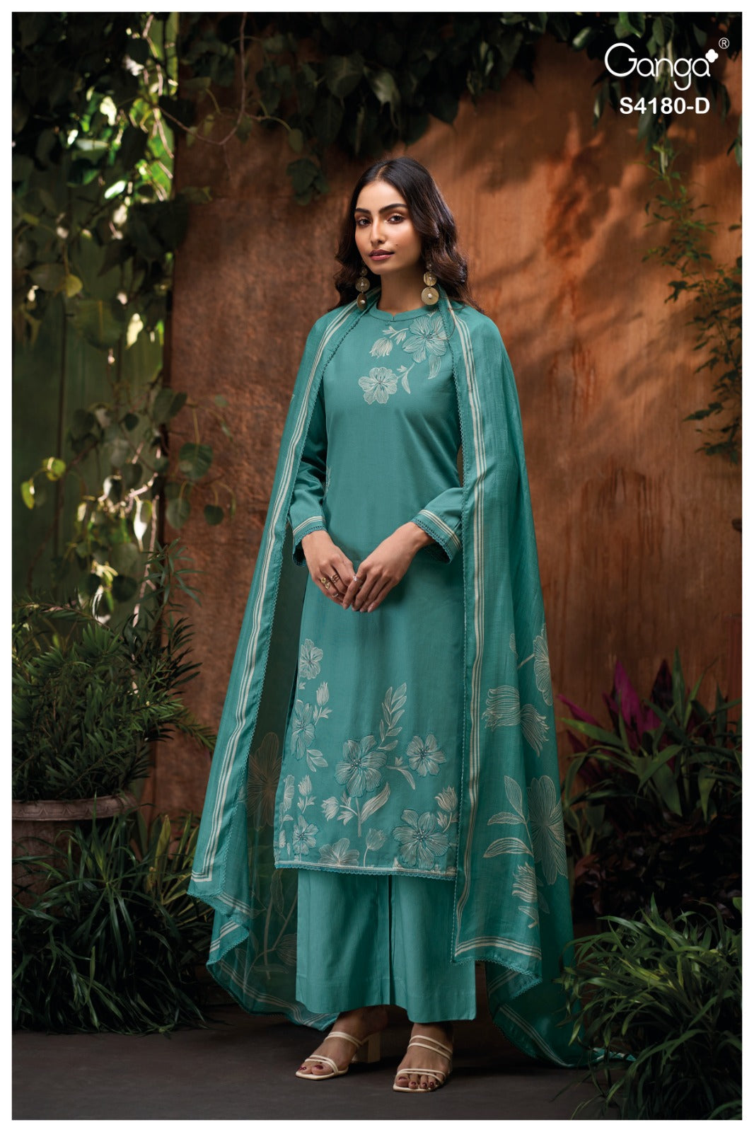 Zyla 4180 Ganga Plazzo Style Suits Wholesale Price