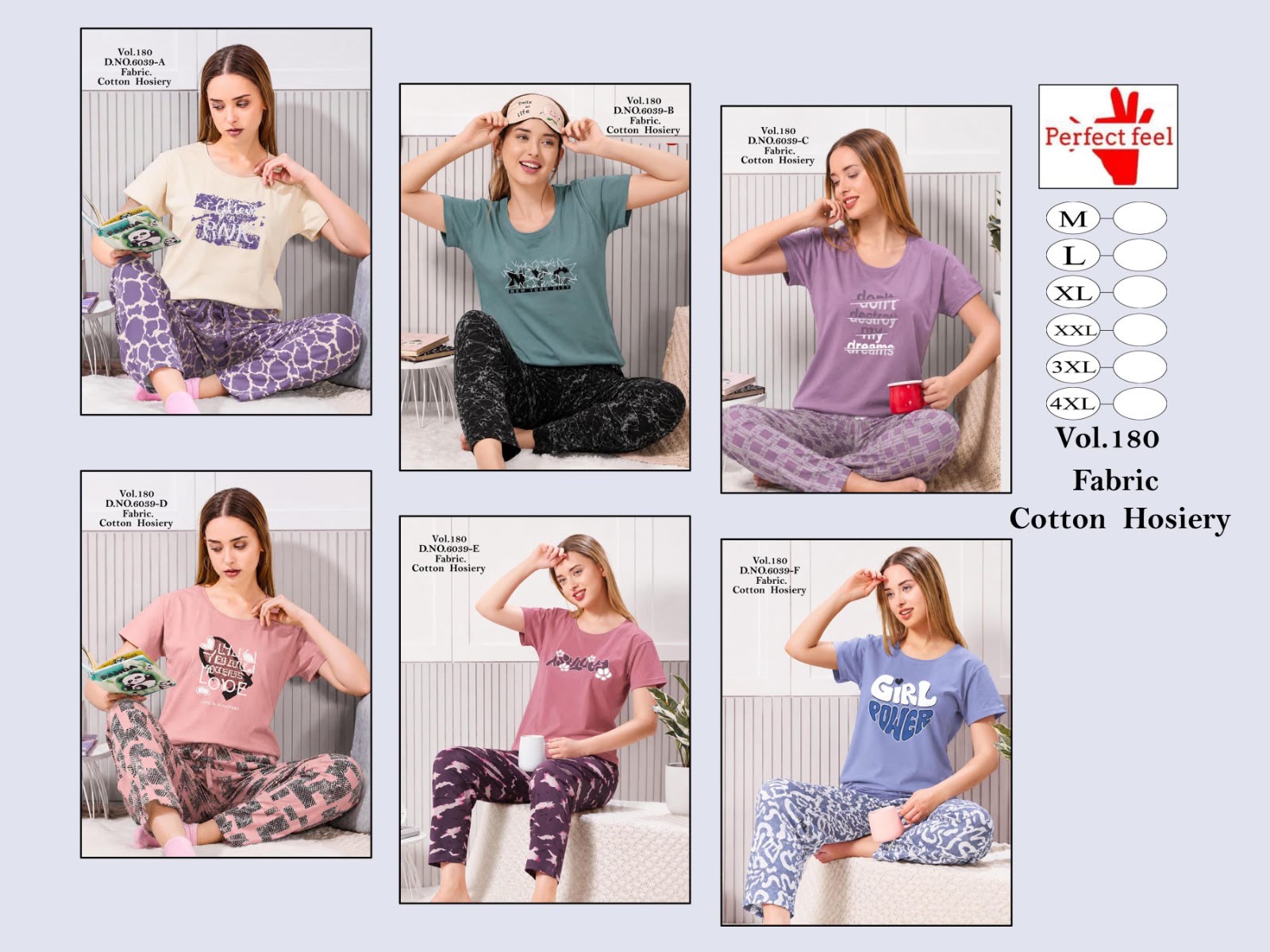 Vol 180 Perfect Feel Cotton Pyjama Night Suits Supplier Gujarat