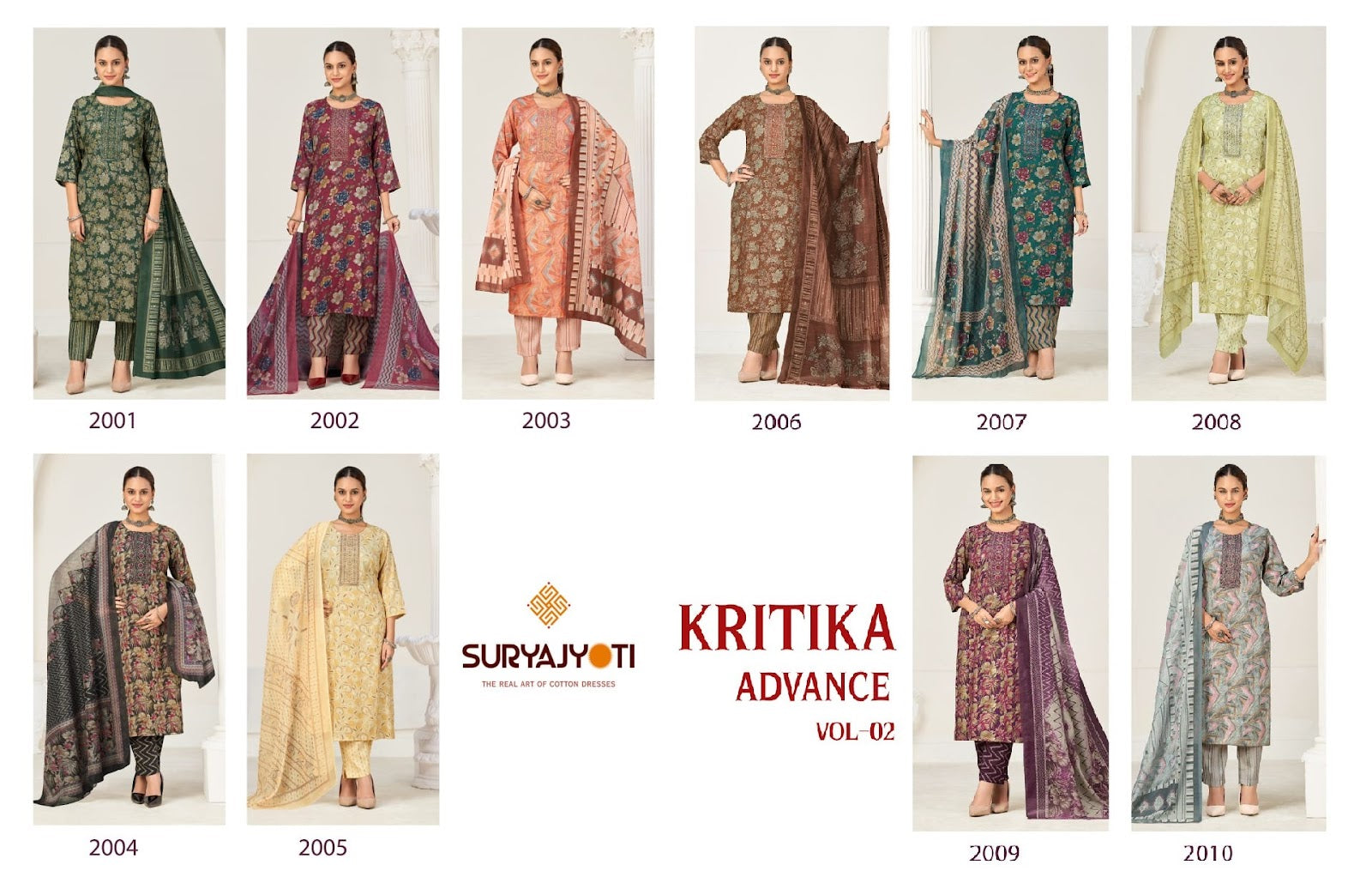 Kritika Advance Vol 2 Suryajyoti Rayon Capsule Readymade Pant Style Suits Exporter