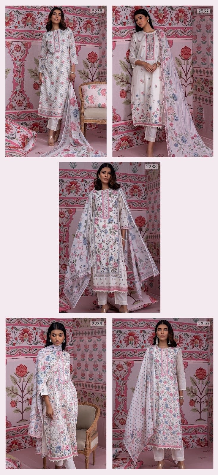 Afrozeh Naariti Pure Cotton Pant Style Suits Wholesaler Gujarat