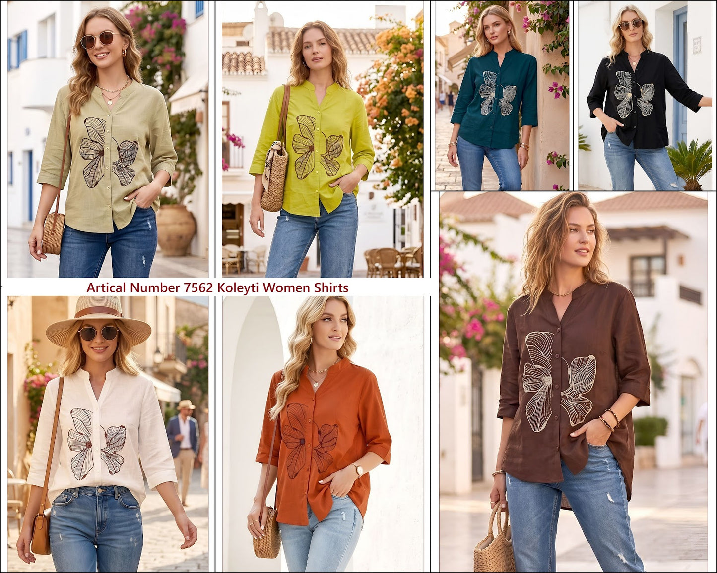 Artical Number 7562 Koleyti Cotton Women Shirts Wholesale Price