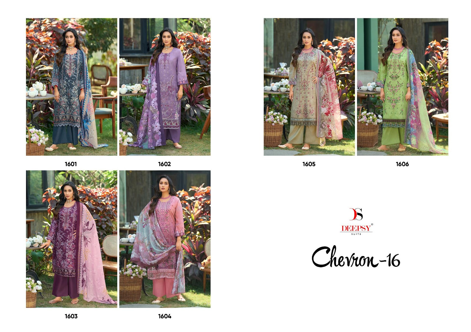Chevron 16 Deepsy Cotton Pakistani Patch Work Suits Supplier Ahmedabad