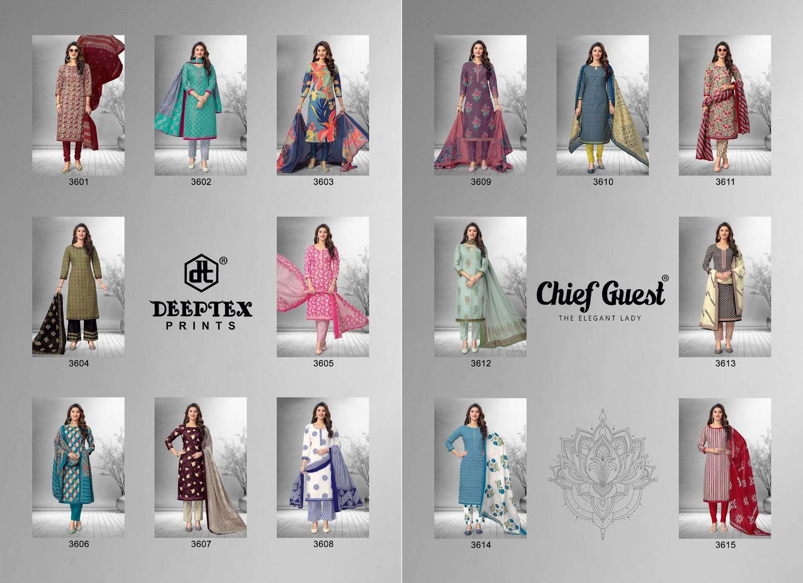 Chief Guest Vol 36 Deeptex Prints Cotton Dress Material Exporter Ahmedabad