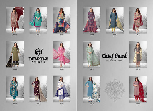 Chief Guest Vol 36 Deeptex Prints Cotton Dress Material Exporter Ahmedabad