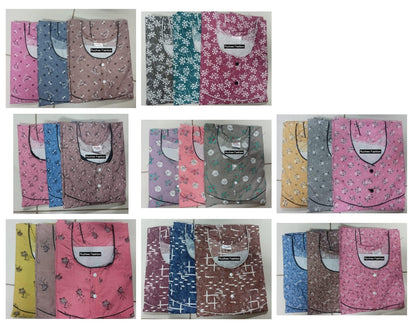 Cotton 1912 Ruchee Fashion Megya Night Gowns Exporter India