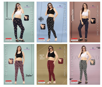 Design 2282 Kavyansika Hosiery Cotton Women Night Lower Supplier Ahmedabad