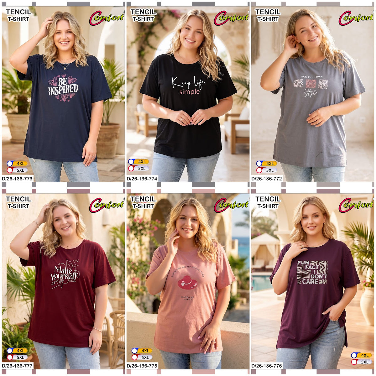 Design 26-136 Comfort Imported Women Tshirt Wholesale Price