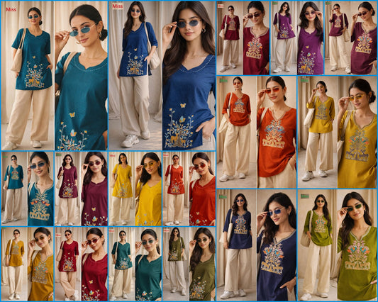 Design 2 Miss Cotton Short Kurtis Exporter