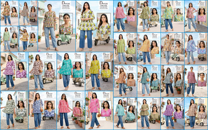 Design 5125 Deecee Cotton Fancy Tops Exporter Gujarat