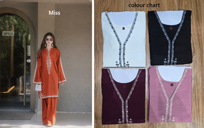 Design 5 Pakistani Miss Roman Co Ord Set Manufacturer Ahmedabad