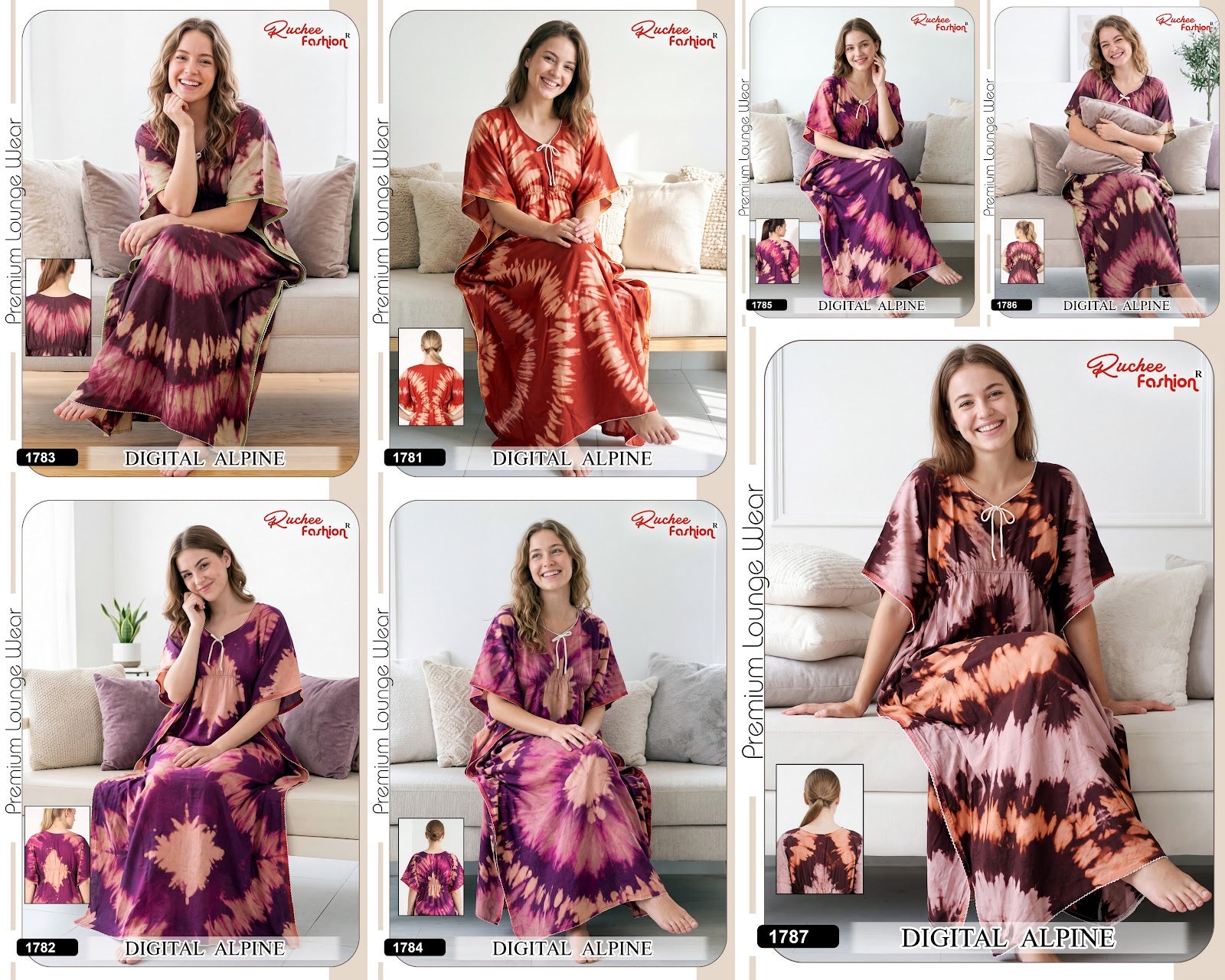 Digital Alpine 1781-1787 Ruchee Fashion Kaftans Wholesale Price