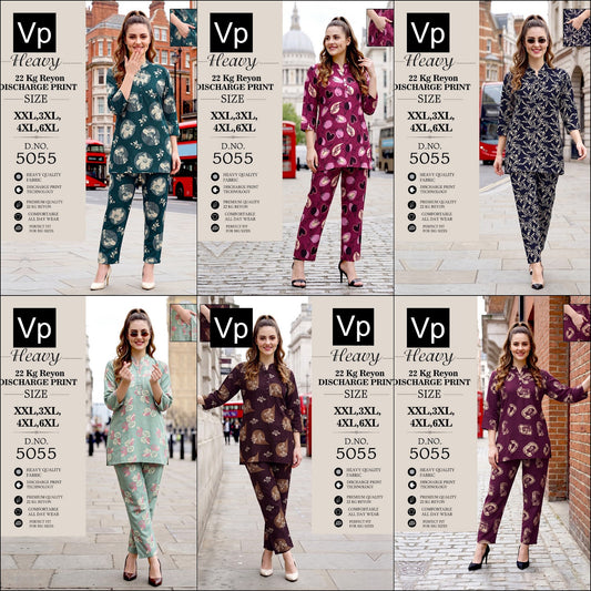 Dno 5055 1206 Vp Rayon 22Kg Co Ord Set Exporter