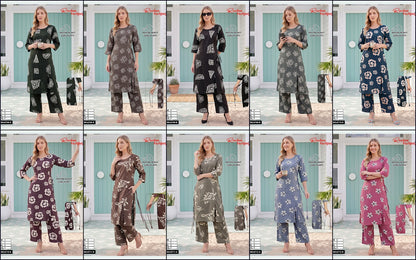 Dno 6708-6712 Ruchee Fashion Rayon 22Kg Co Ord Set Wholesale Price